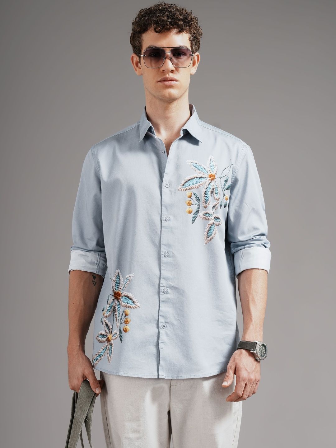 British Club Men Smart Slim Fit Casual Shirt