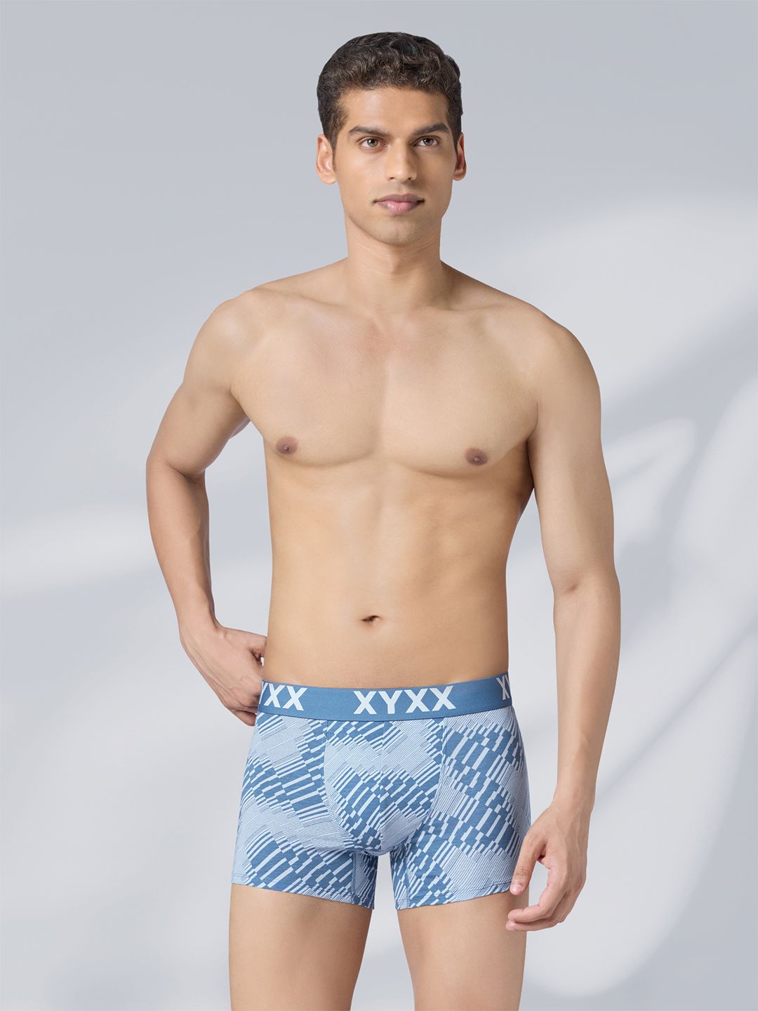 XYXX Men Metrix Cotton Modal Printed Trunk