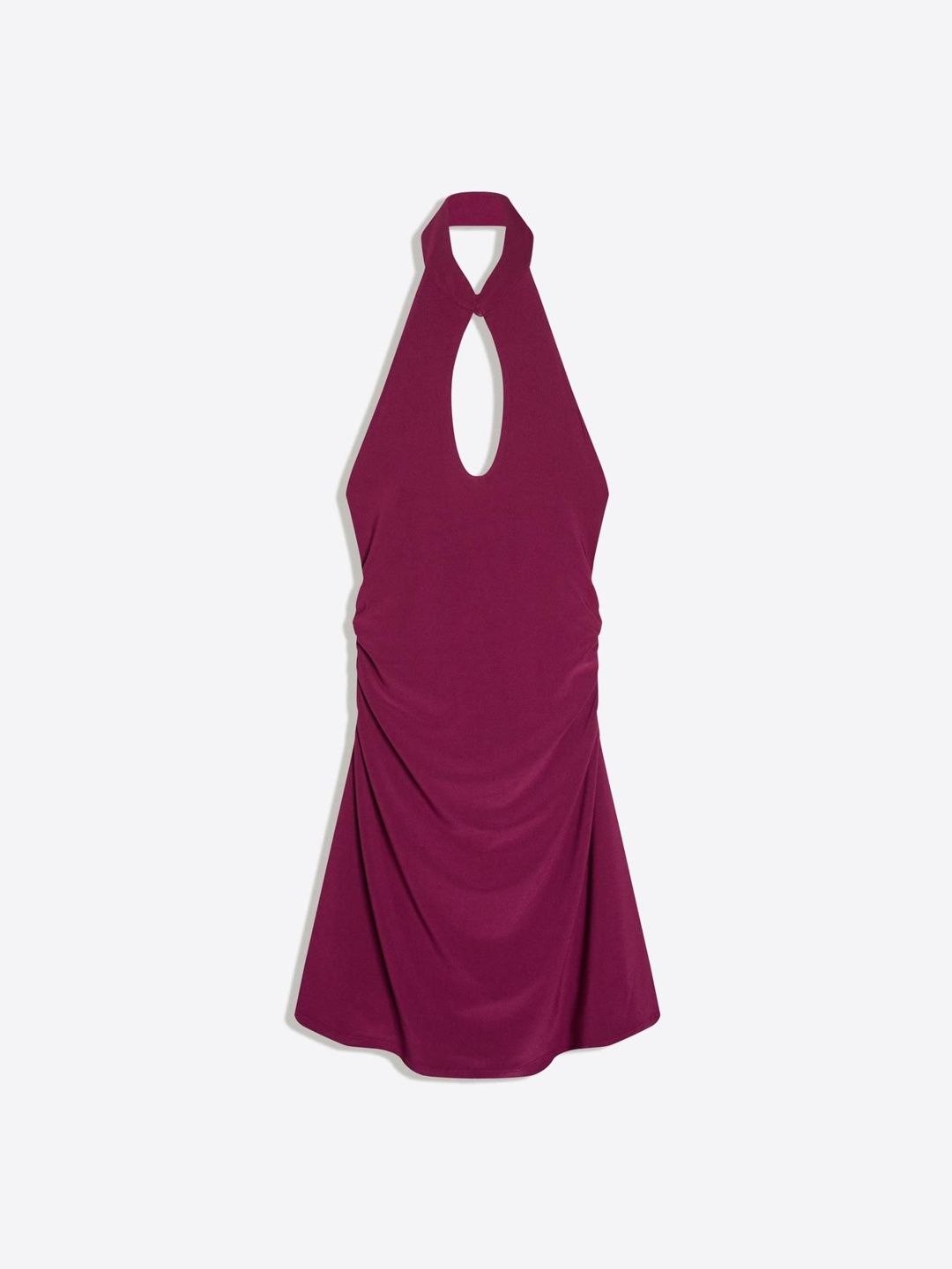 Halter Dress With Qipao Neckline