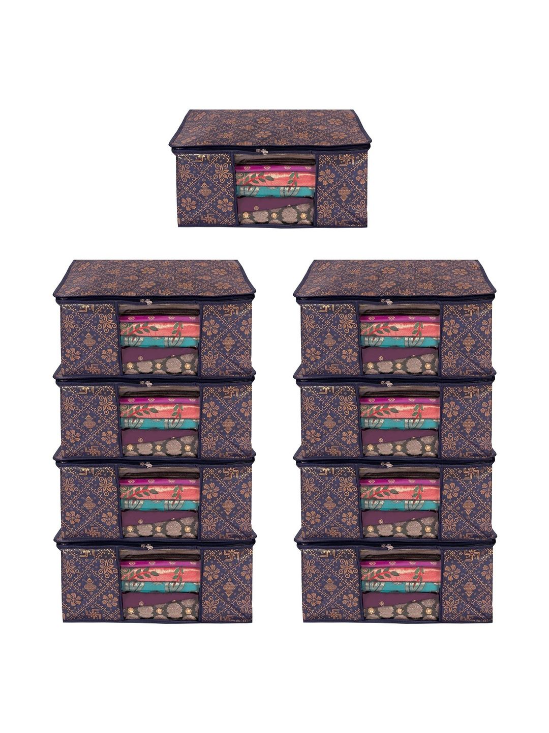 ANKIT INTERNATIONAL Blue Set of 6 Regular Multi-Utility Organisers