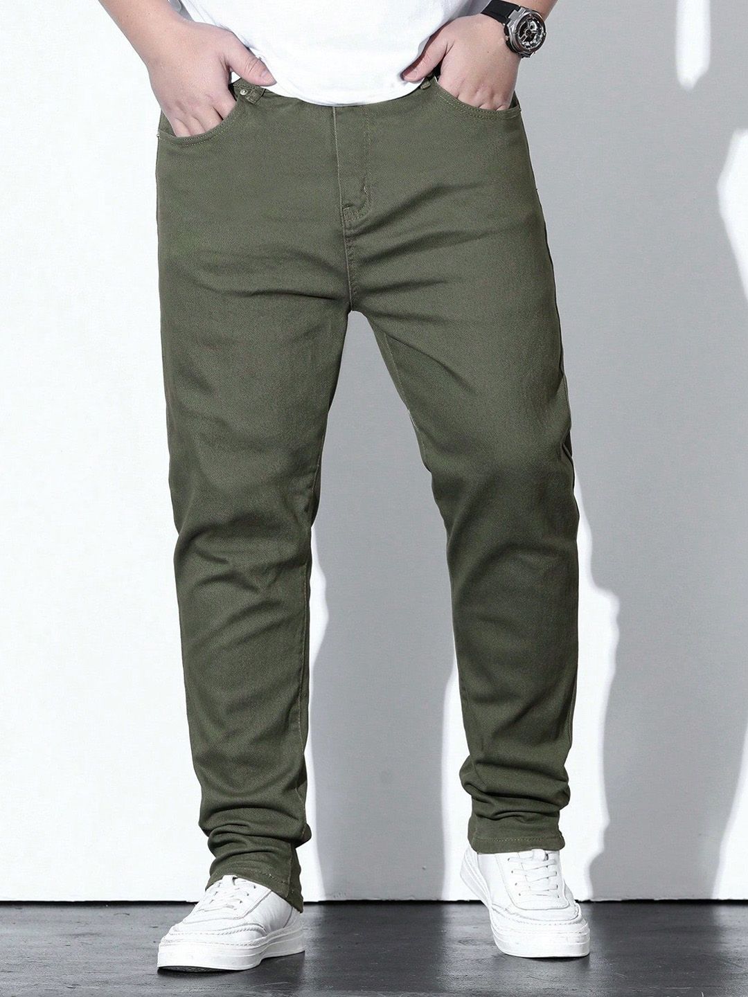 R.Code by The Roadster Life Co. Men Regular Fit High-Rise Stretchable Jeans
