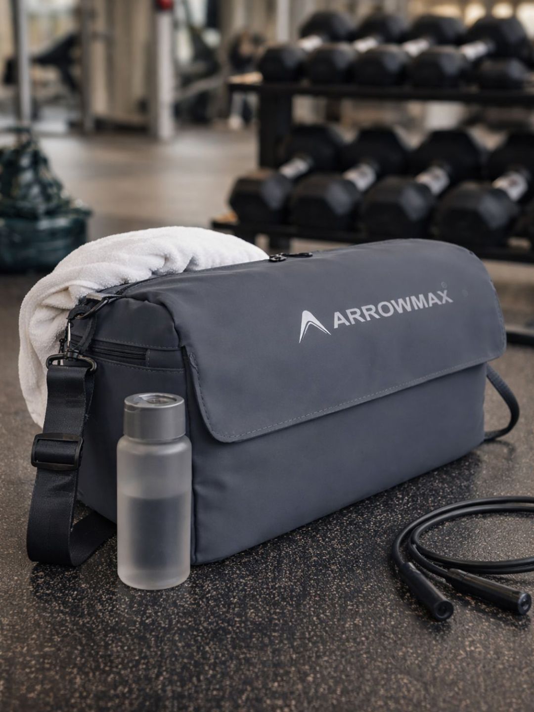 ARROWMAX Medium Sports or Gym Shoulder Straps Canvas Duffel Bag