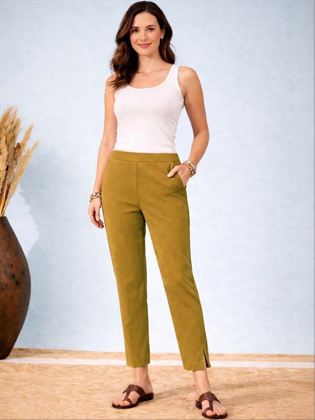 Stylecast X Kotty Women Wrinkle Free Trousers