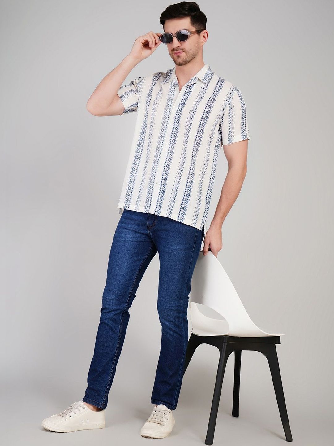 Mast & Harbour Mast & Harbour Men Comfort Printed Casual Shirt