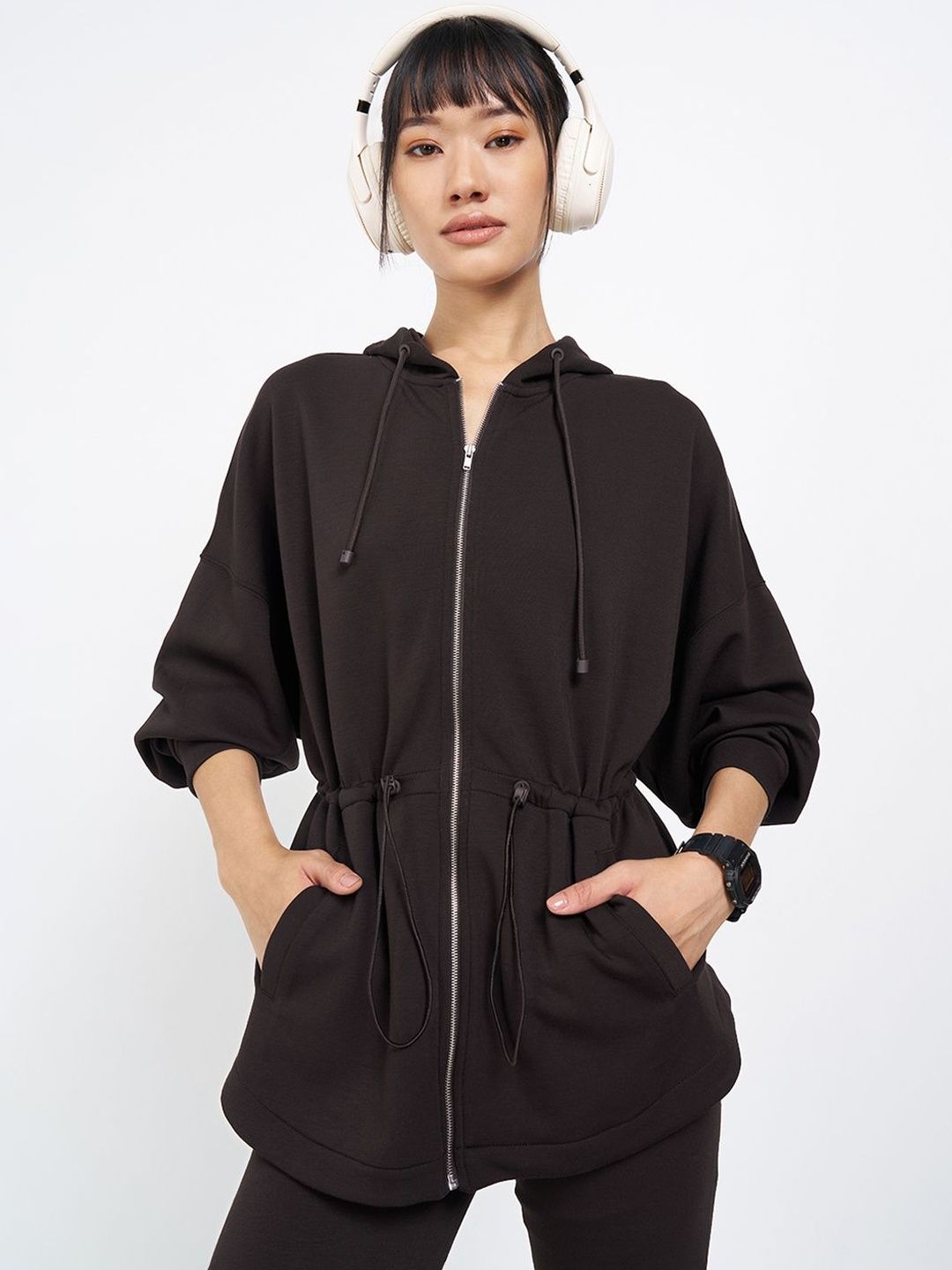 Ajile by Pantaloons Lightweight Hooded Puffer Jacket