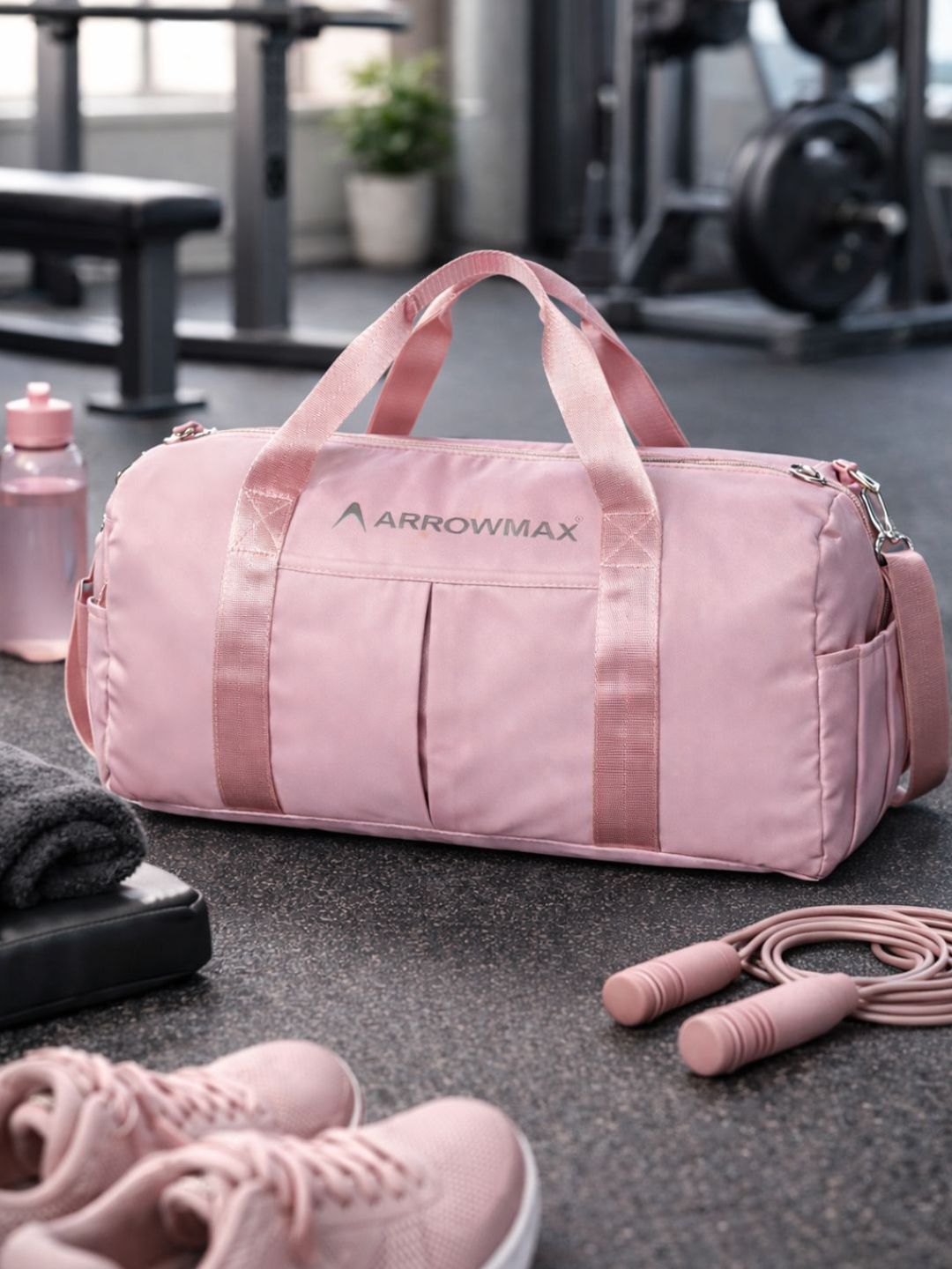 ARROWMAX Medium Sports or Gym Detachable Shoulder Strap And Handles Canvas Duffel Bag