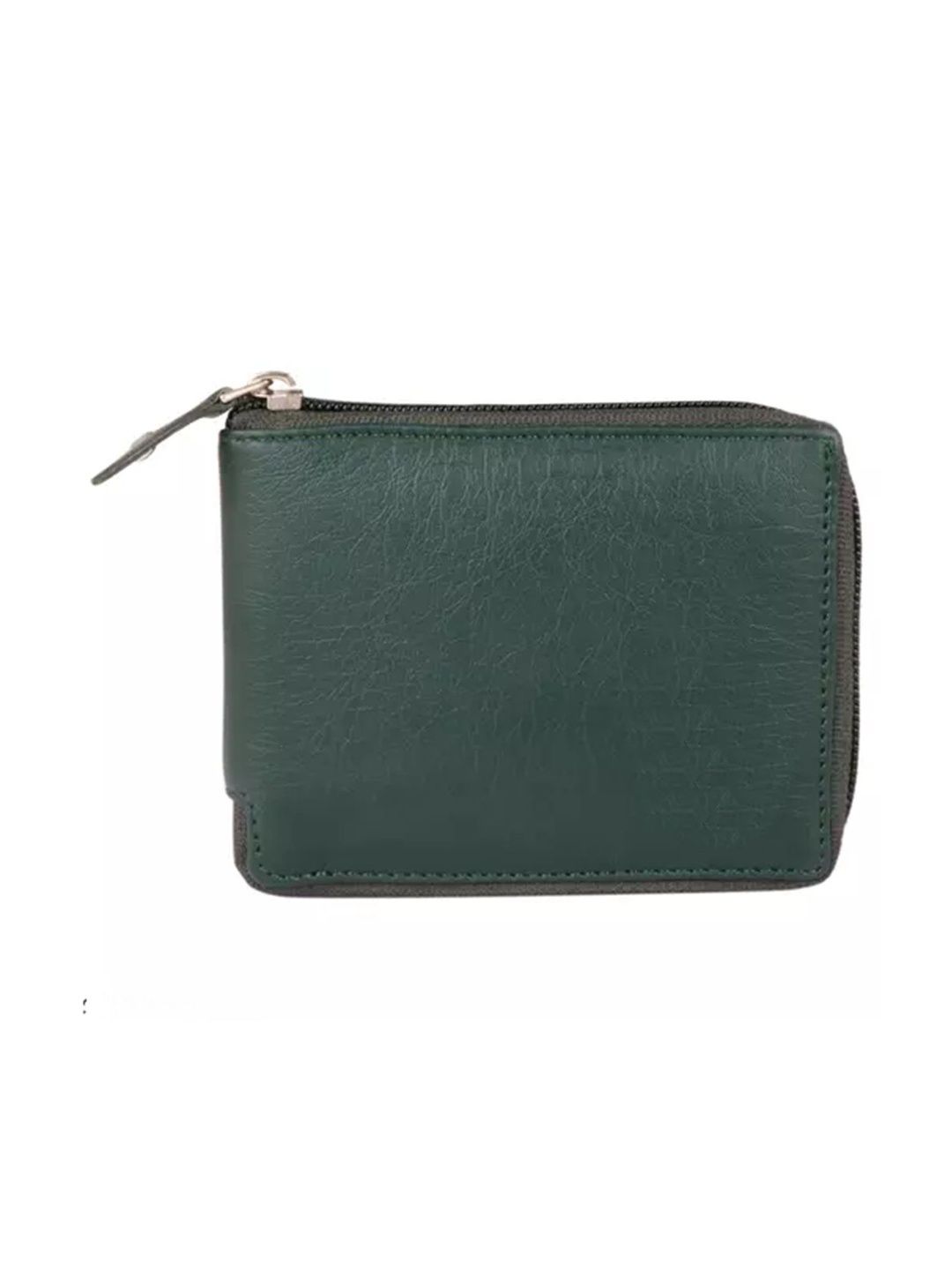 LAER Men Textured PU Zip Around Wallet