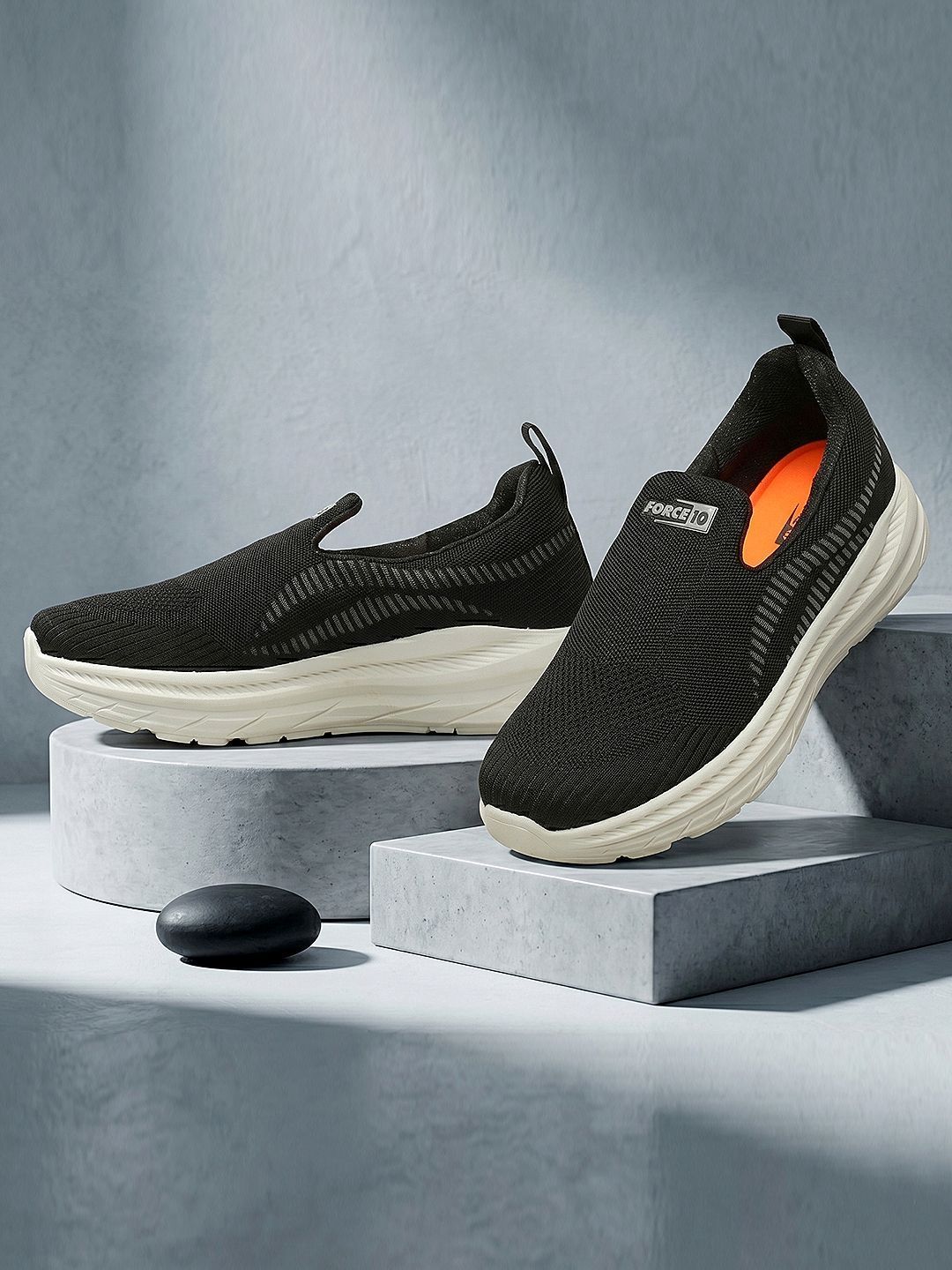 Liberty Men Textile Running Non-Marking Shoes