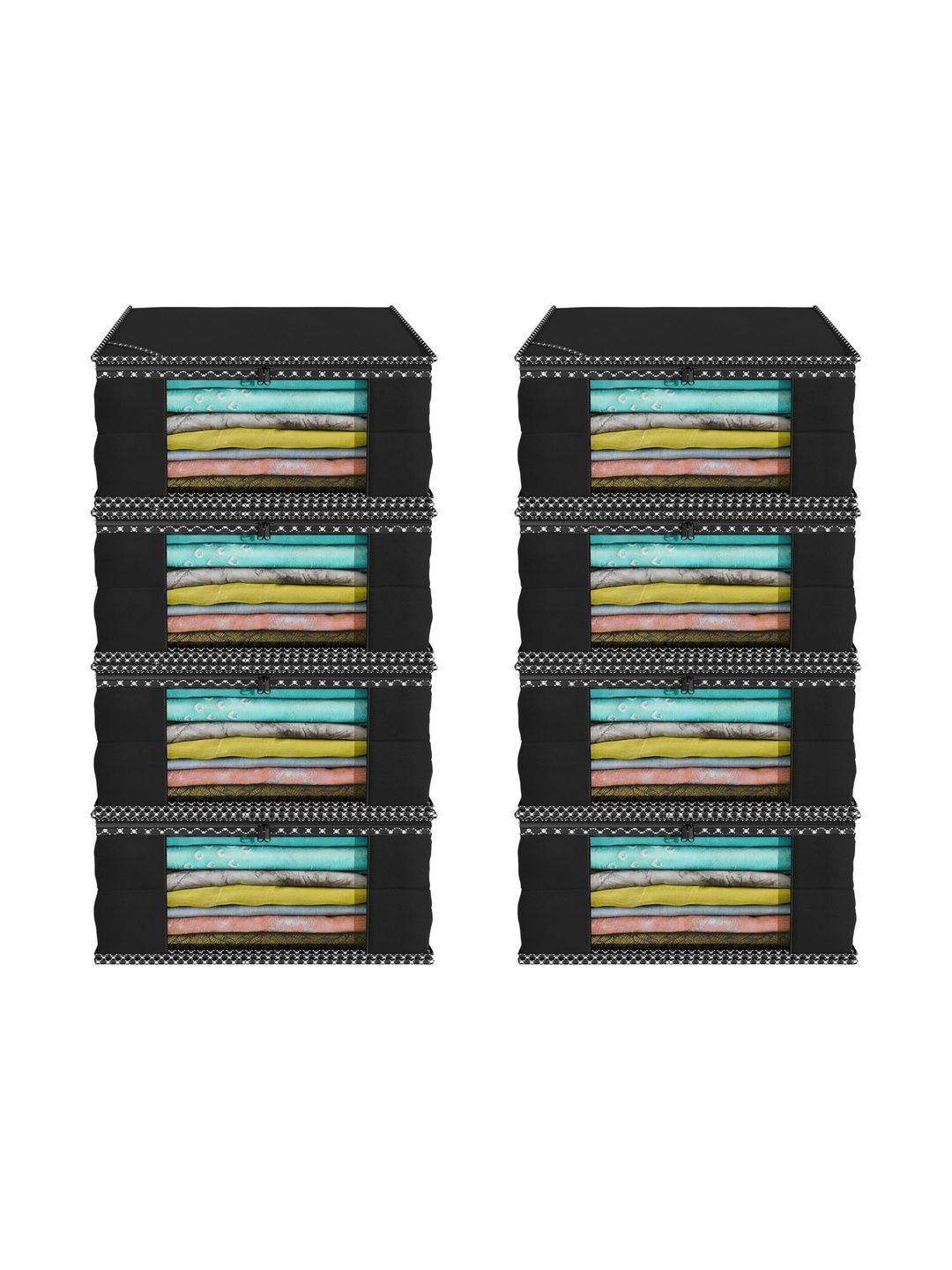 ANKIT INTERNATIONAL Black Set of 6 Regular Multi-Utility Organisers