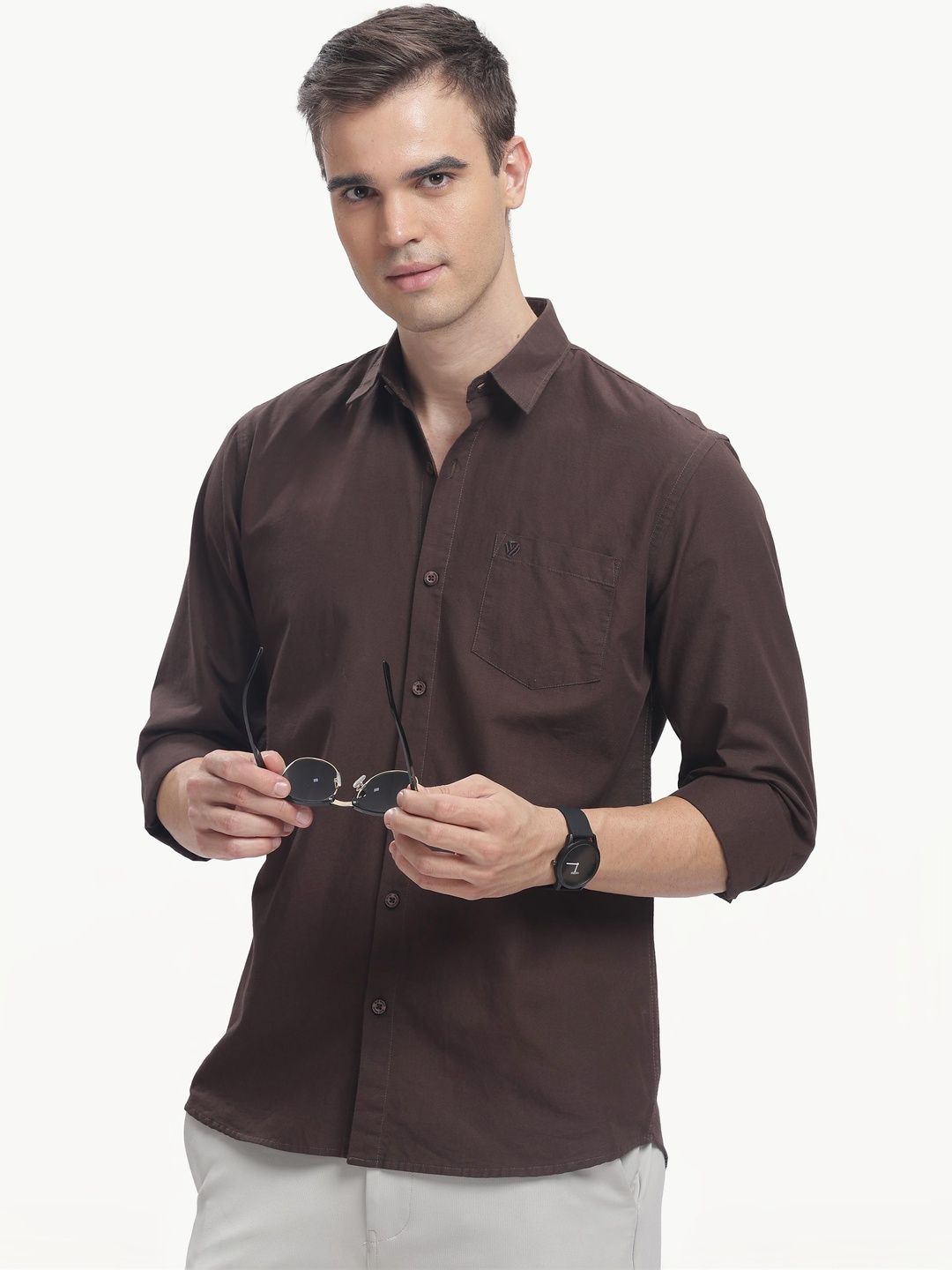 BS BLUE SQUAD Men Slim Fit Casual Shirt