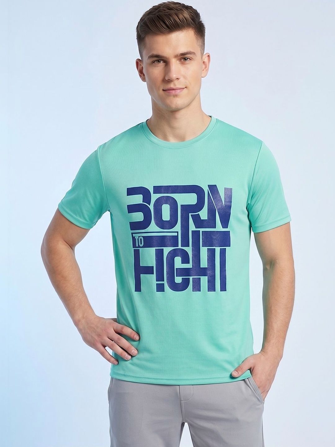 HRX by Hrithik Roshan HRX by Hrithik Roshan Men Typography Printed Round Neck T-shirt