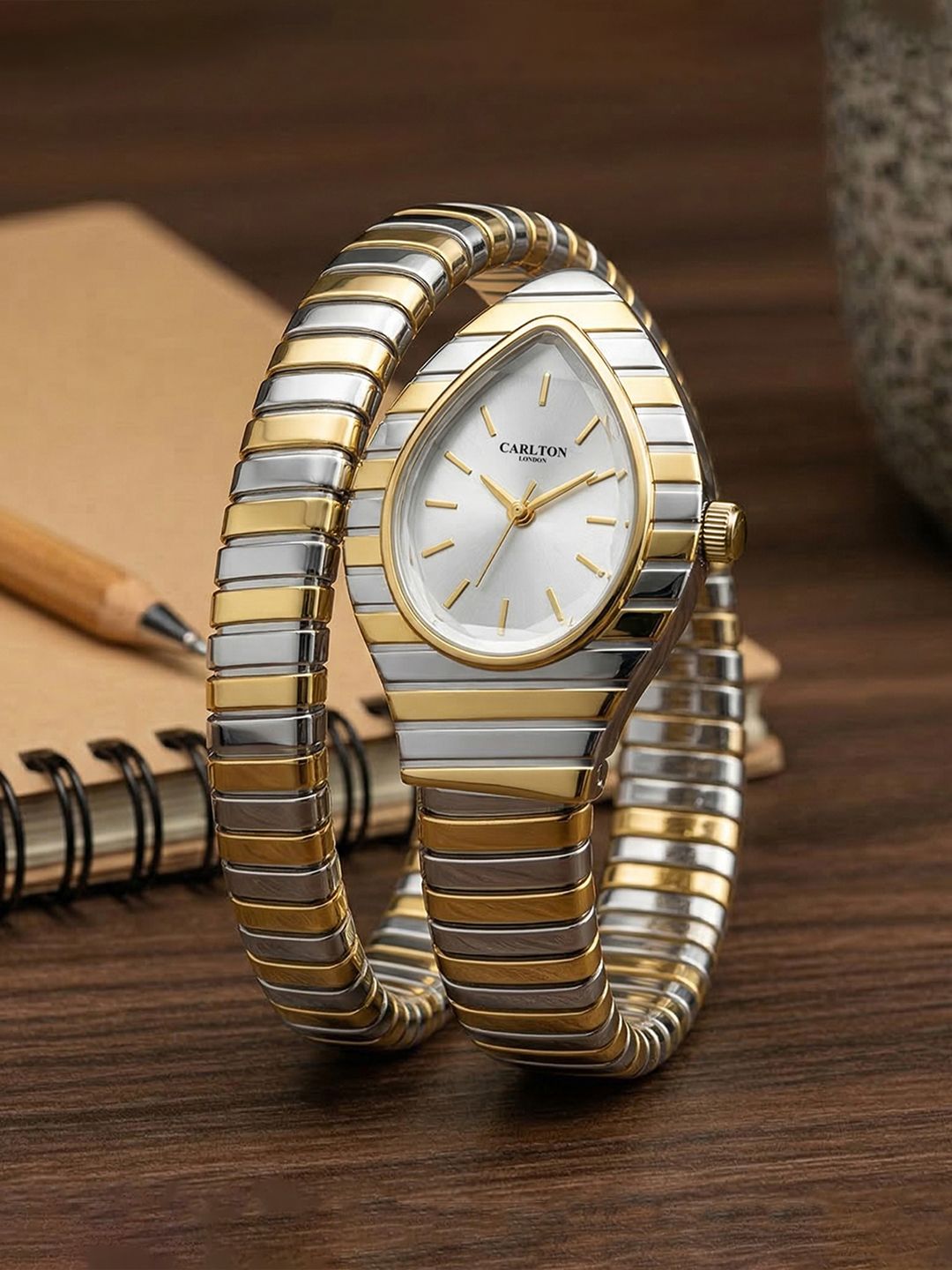 Embrace Analog Watch for women Carlton London Women Dial & Bracelet Style Straps Analogue Watch CL-EM-WHT