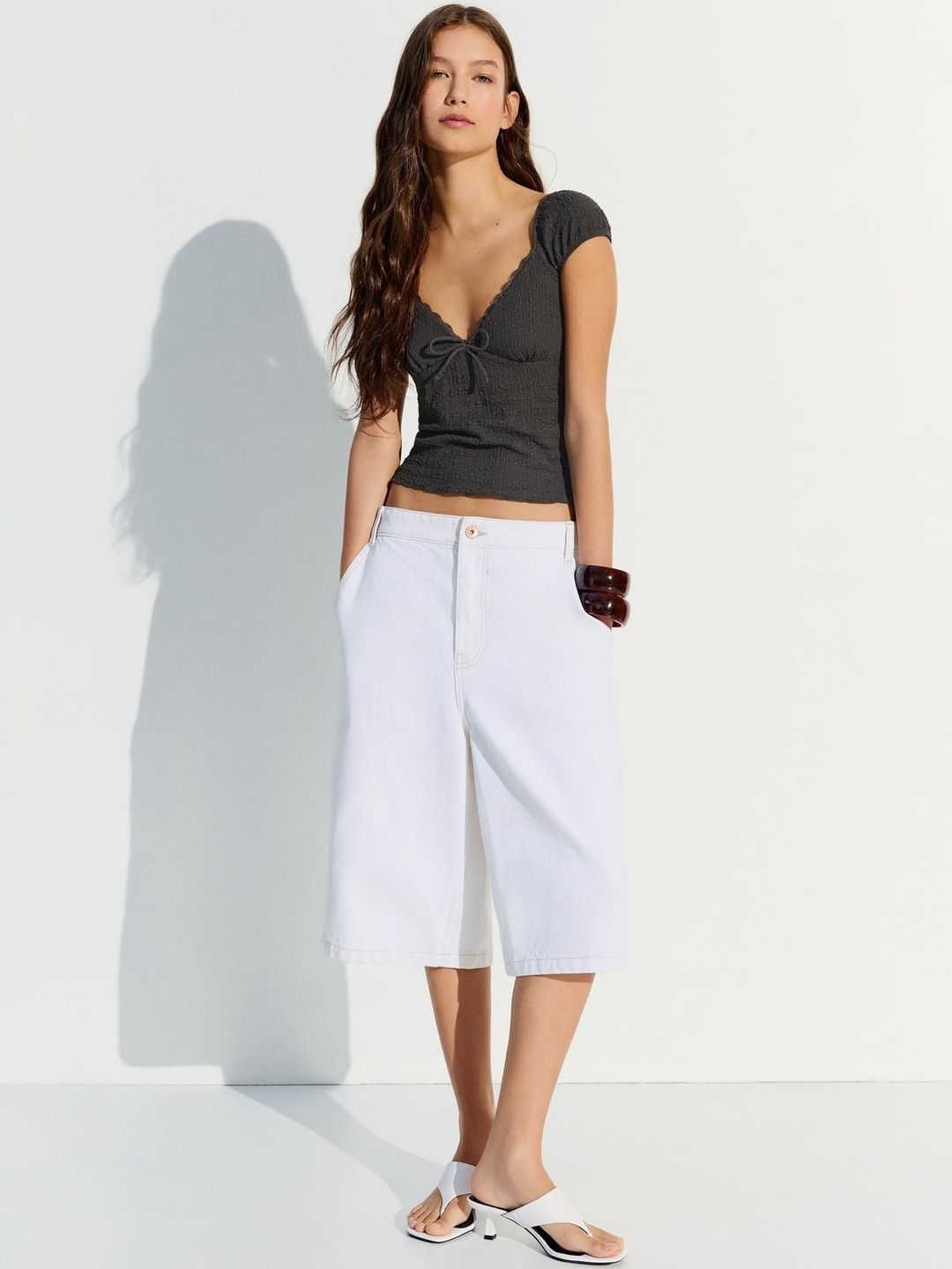 Sweetheart Neck Empire Top