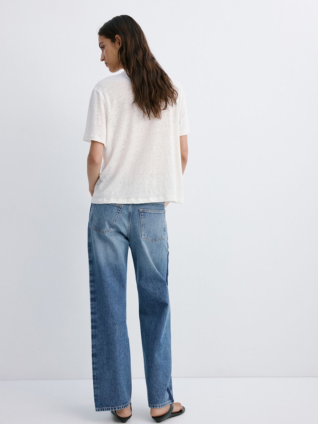 Mid-Rise Light Fade Jeans
