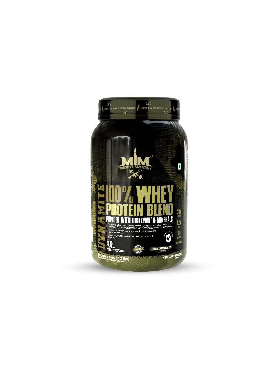Muscle Military Muscle Military Whey Protein - 1 Kg - Irish Chocolate