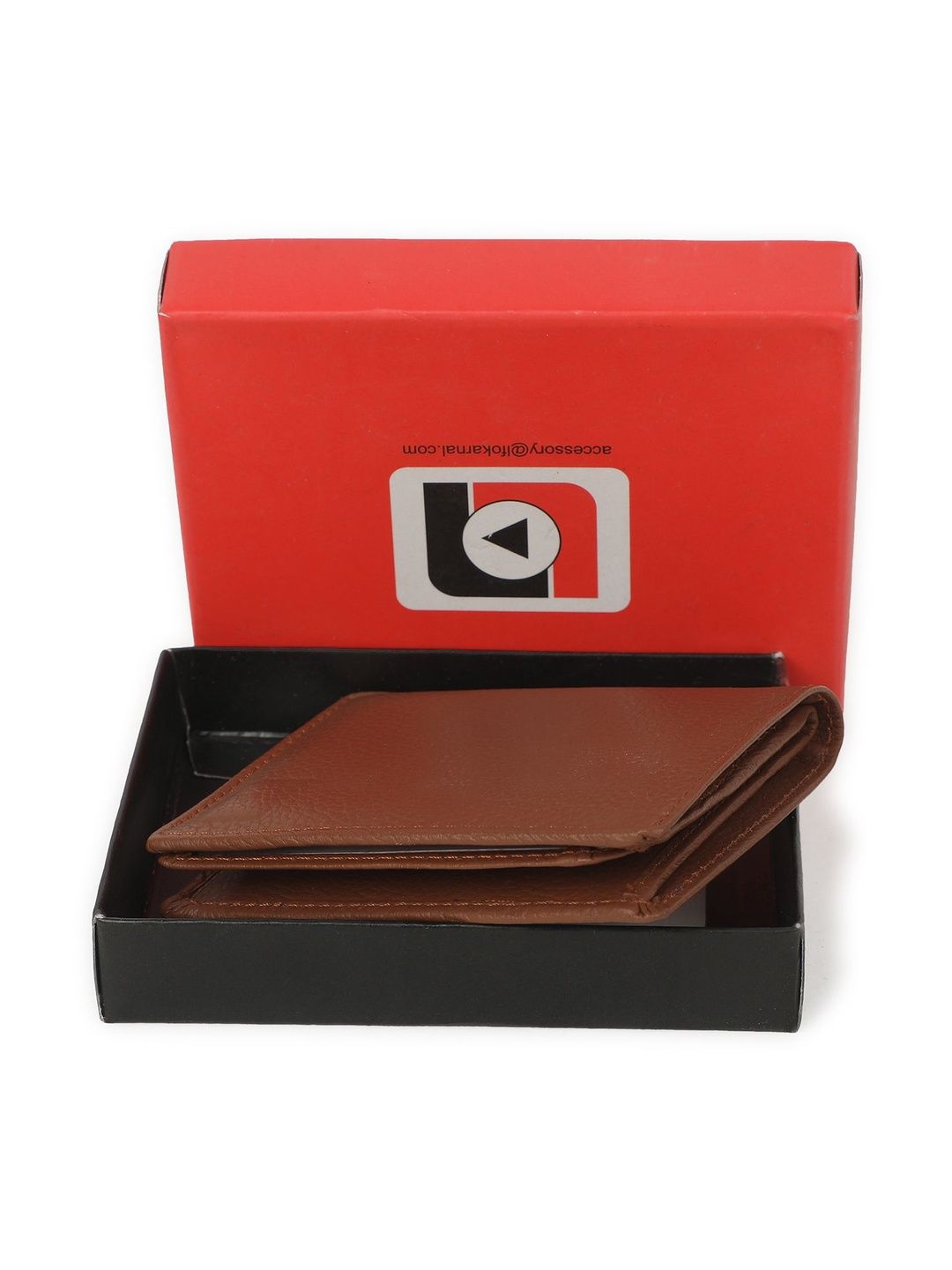 Buy Allen Solly Men Coffee Brown Solid Two Fold Leather Wallet