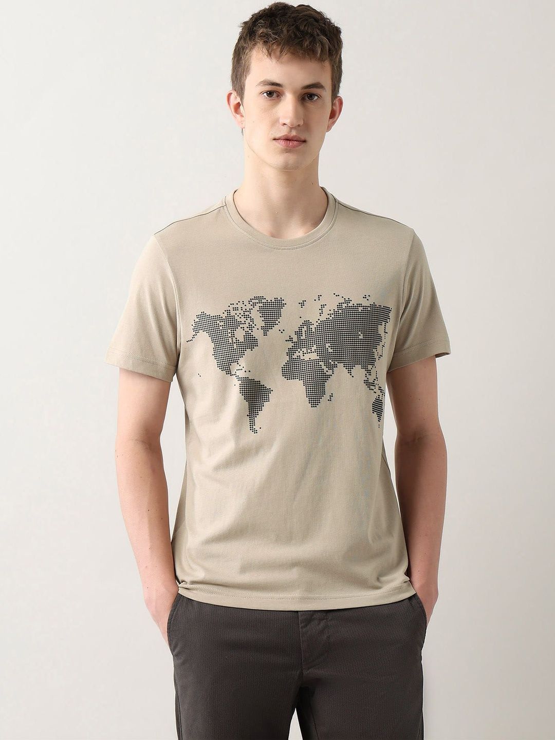 Arrow Sport Printed Pure Cotton T-shirt