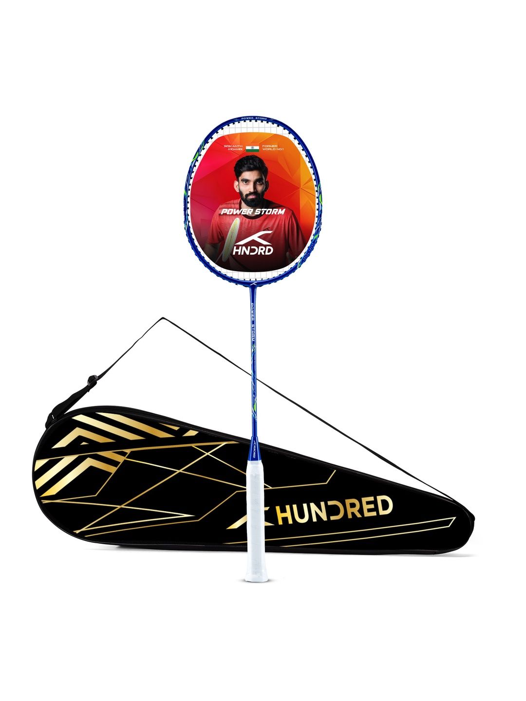 Hundred Power Storm Badminton Racket with Full Cover
