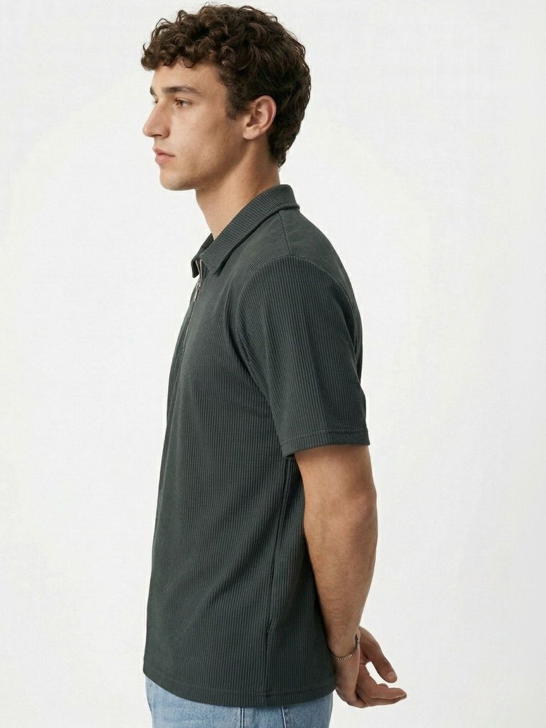 CLUB 44 Men Polo Collar T-shirt