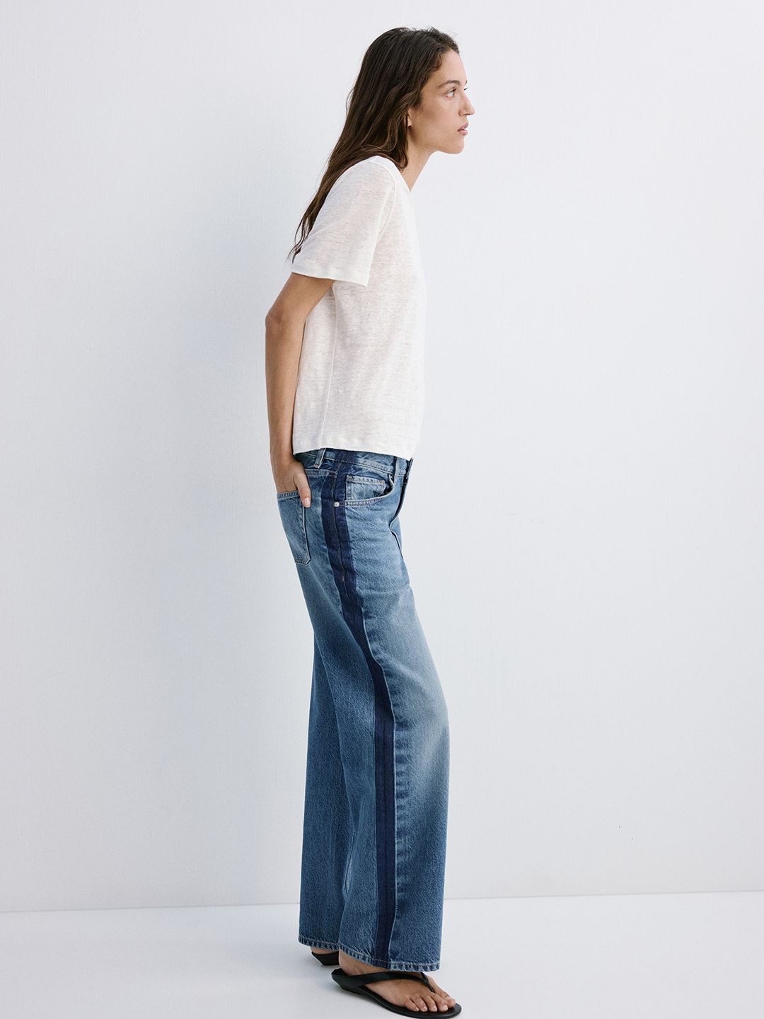 Mid-Rise Light Fade Jeans