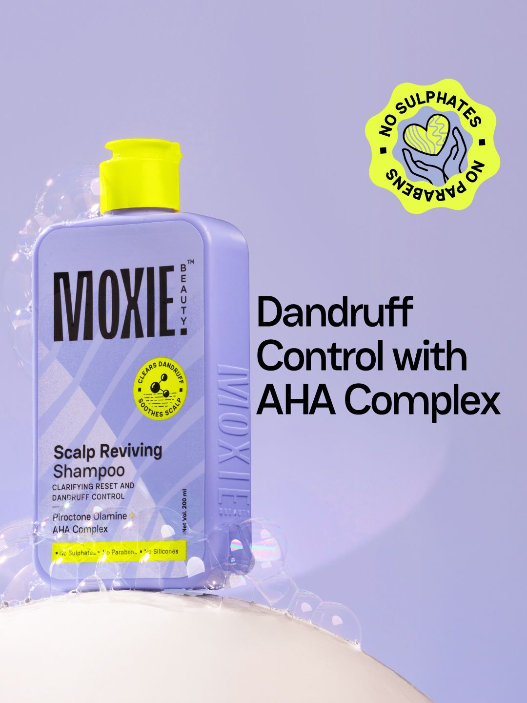 Scalp Reviving Shampoo - 200ml MOXIE BEAUTY Scalp Reviving Anti-Dandruff Shampoo with AHA-BHA Complex - 200ml