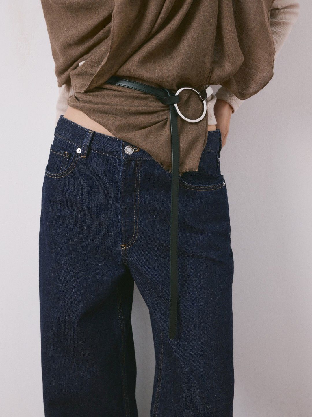 Regular Fit Mid-Rise Pure Cotton Jeans