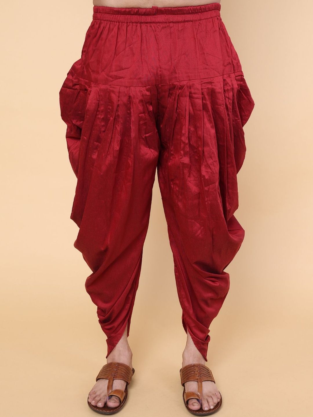 W & G Men Silk Dhoti Pants Dhotis