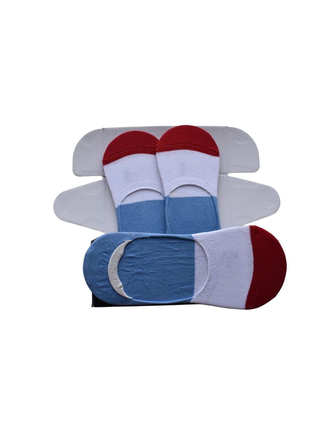 Milk&Whisky Men Pack of 3 Cotton Assorted Colourblocked Shoe Liners Socks