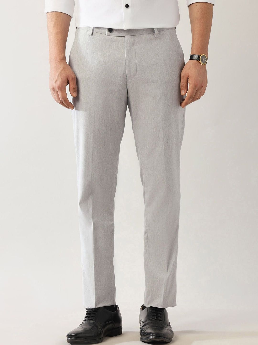 Arrow Men Hudson Tailored Fit Formal Trousers