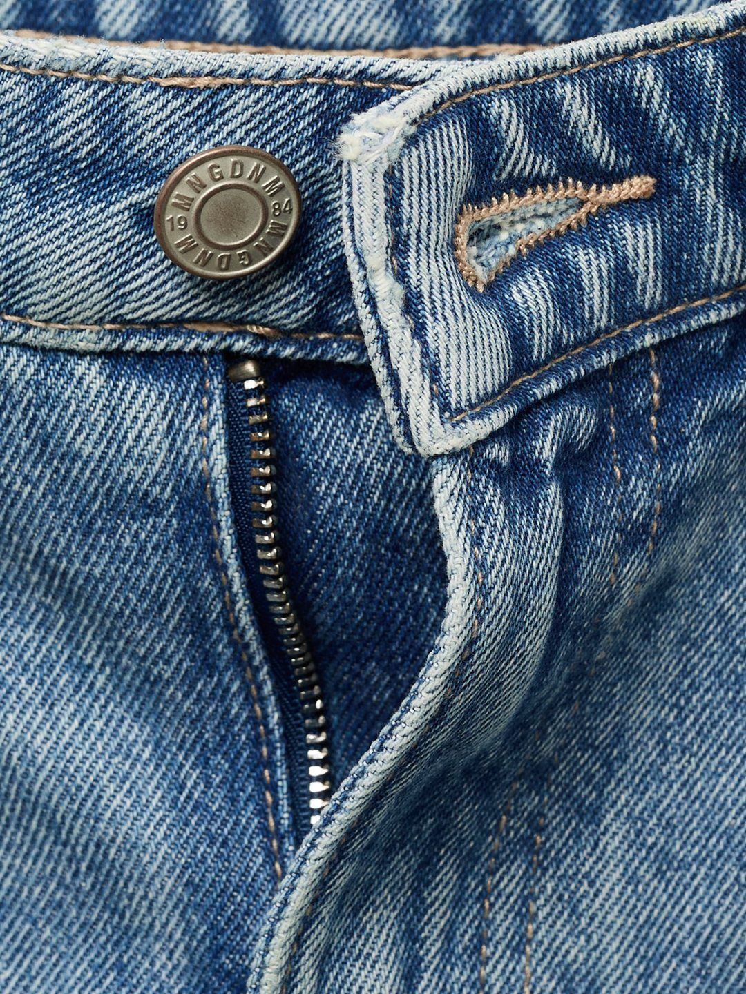 Regular Fit Mid-Rise Heavy Fade Pure Cotton Jeans