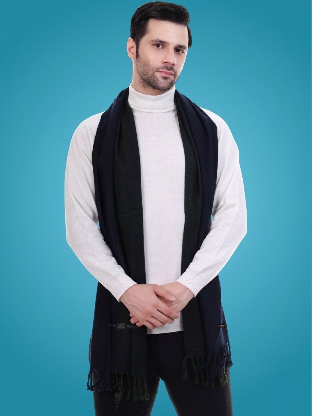 Pick Ur Needs Men Merino Wool Mufflers