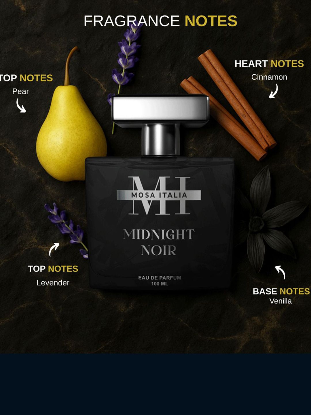 Buy MOSA ITALIA Men Midnight Noir Long-Lasting Eau De Perfume