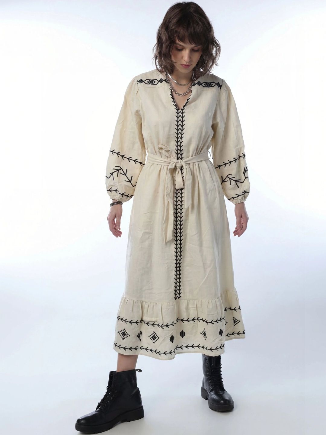 White Linen Dresses - Buy White Linen Dresses online in India