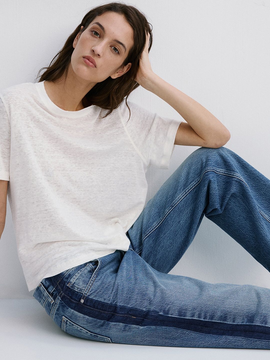 Mid-Rise Light Fade Jeans