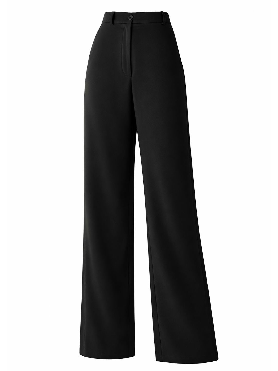 SZN SZN Women Relaxed Straight Leg Straight Fit High-Rise Easy Wash Trousers