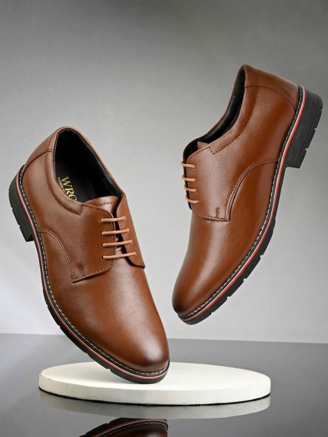 WROC Men Leather Formal Derbys
