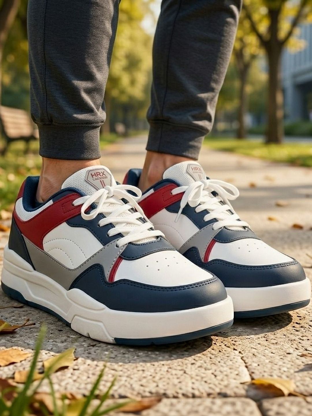 HRX by Hrithik Roshan Men Colourblocked PU Sneakers