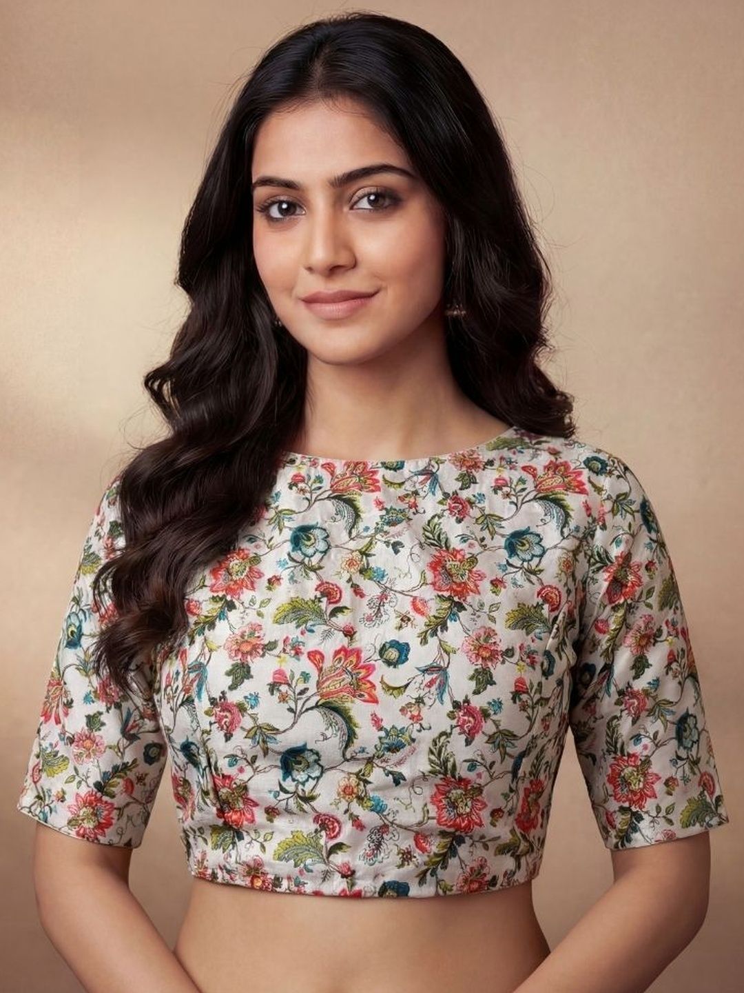 EZSTALL EZSTALL Silk Printed Saree Blouse