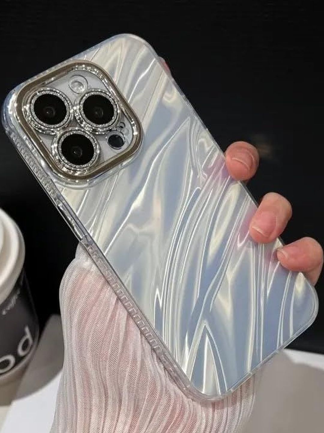 COVERLY Abstract Printed iPhone 13 Pro Back Case Mobile Accessories