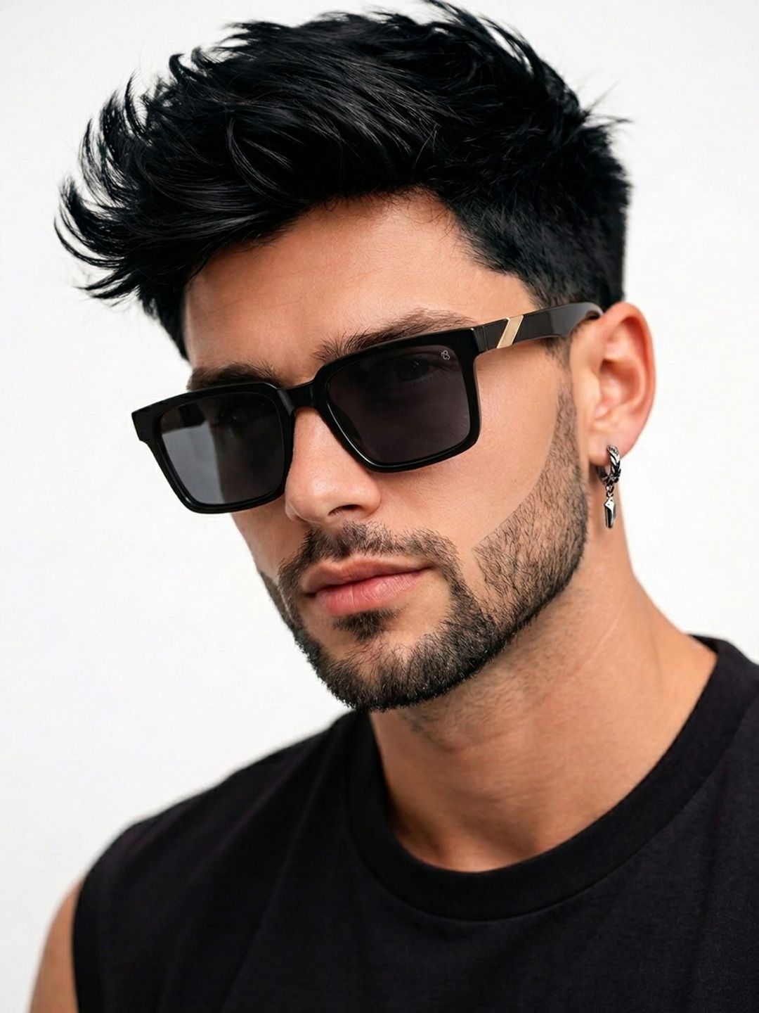 Eyejack by Voyage Unisex Square Sunglasses with UV Protected Lens TB152CL1074