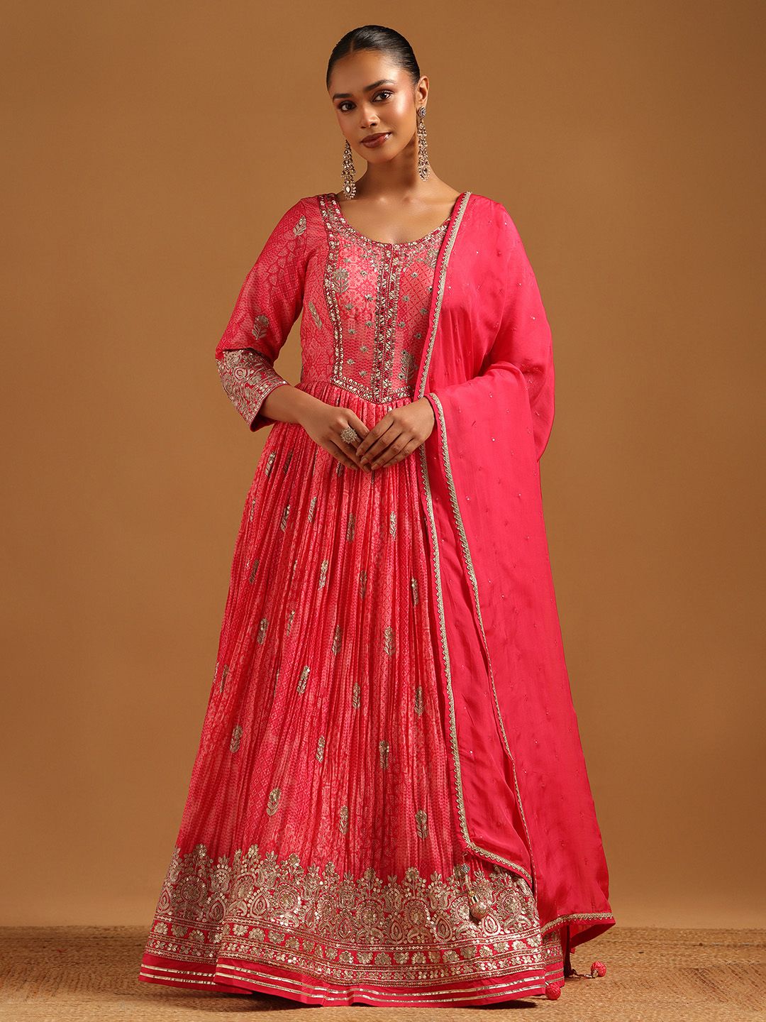 a line ethnic dress Women Embroidered A-Line Maxi Ethnic Dresses XXL-44