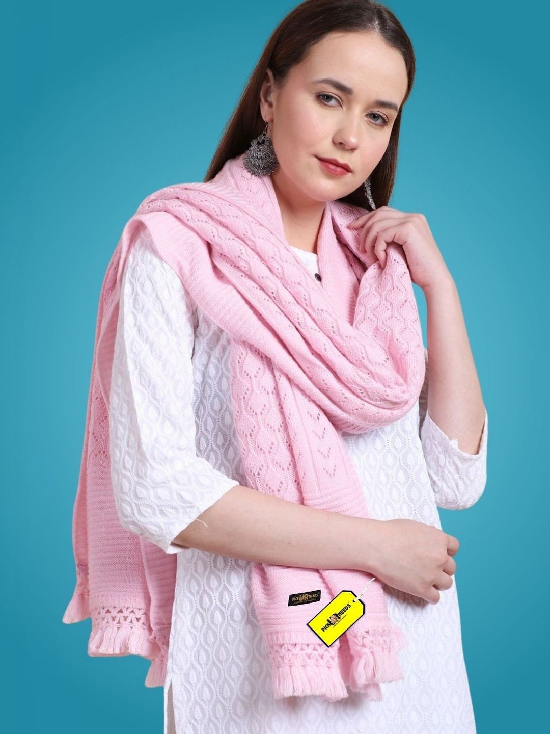 Pick Ur Needs Women Woven Design Shawl
