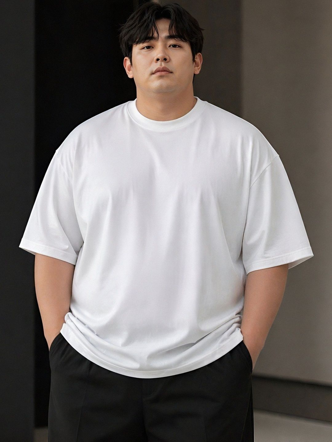 PockMAN Men Drop-Shoulder Sleeves Bio Finish T-shirt