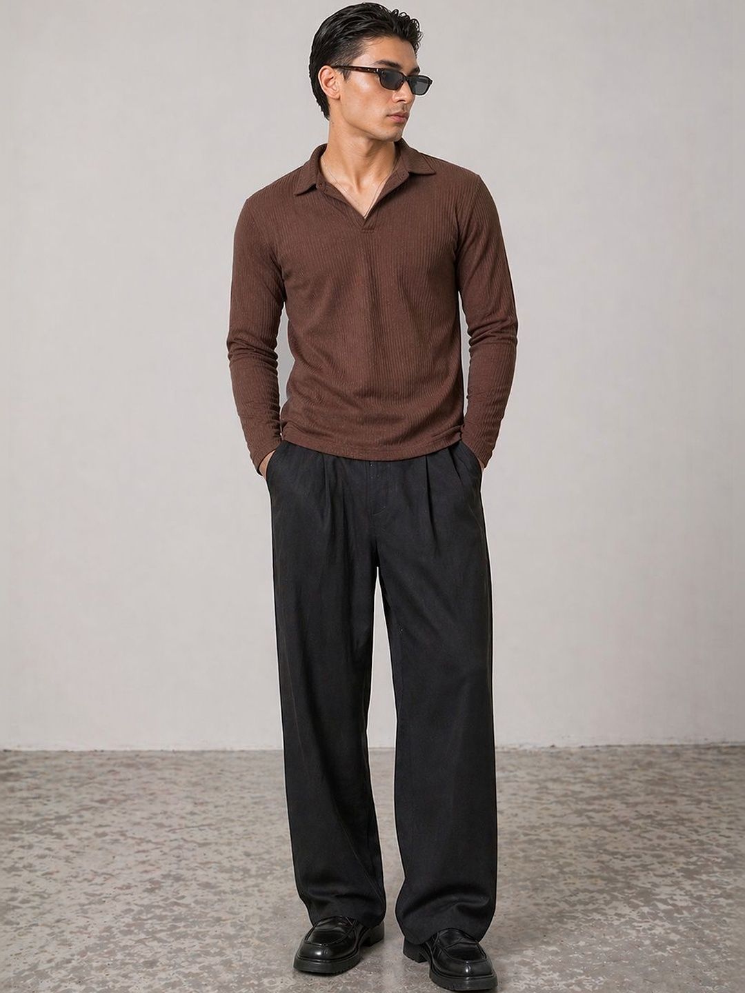 Mast & Harbour Men Polo Collar T-shirt