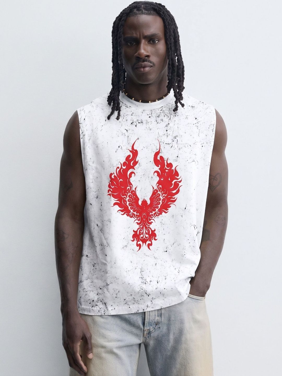 RHINO CULT Graphic Printed Short Sleeves Cotton T-shirt