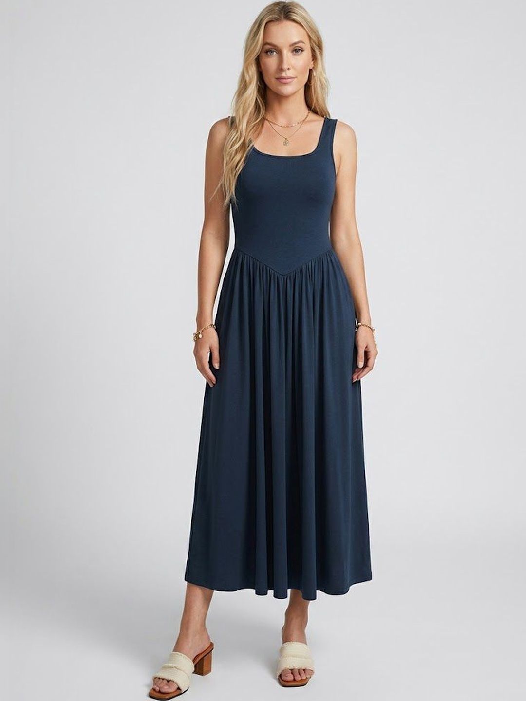 StyleCast x Revolte Fit & Flare Maxi Dress