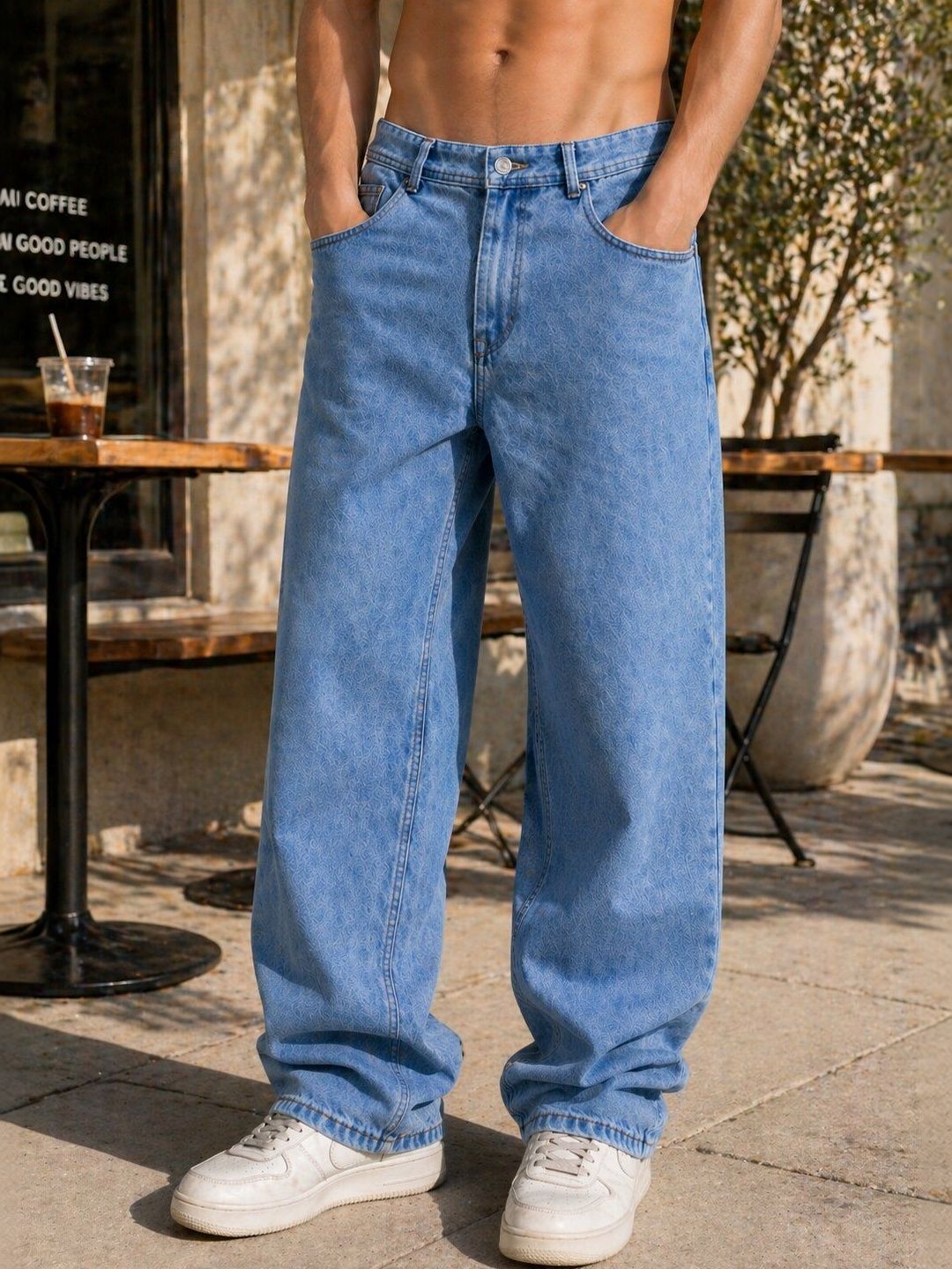 Mast & Harbour Men Mid-Rise Light Fade Jeans
