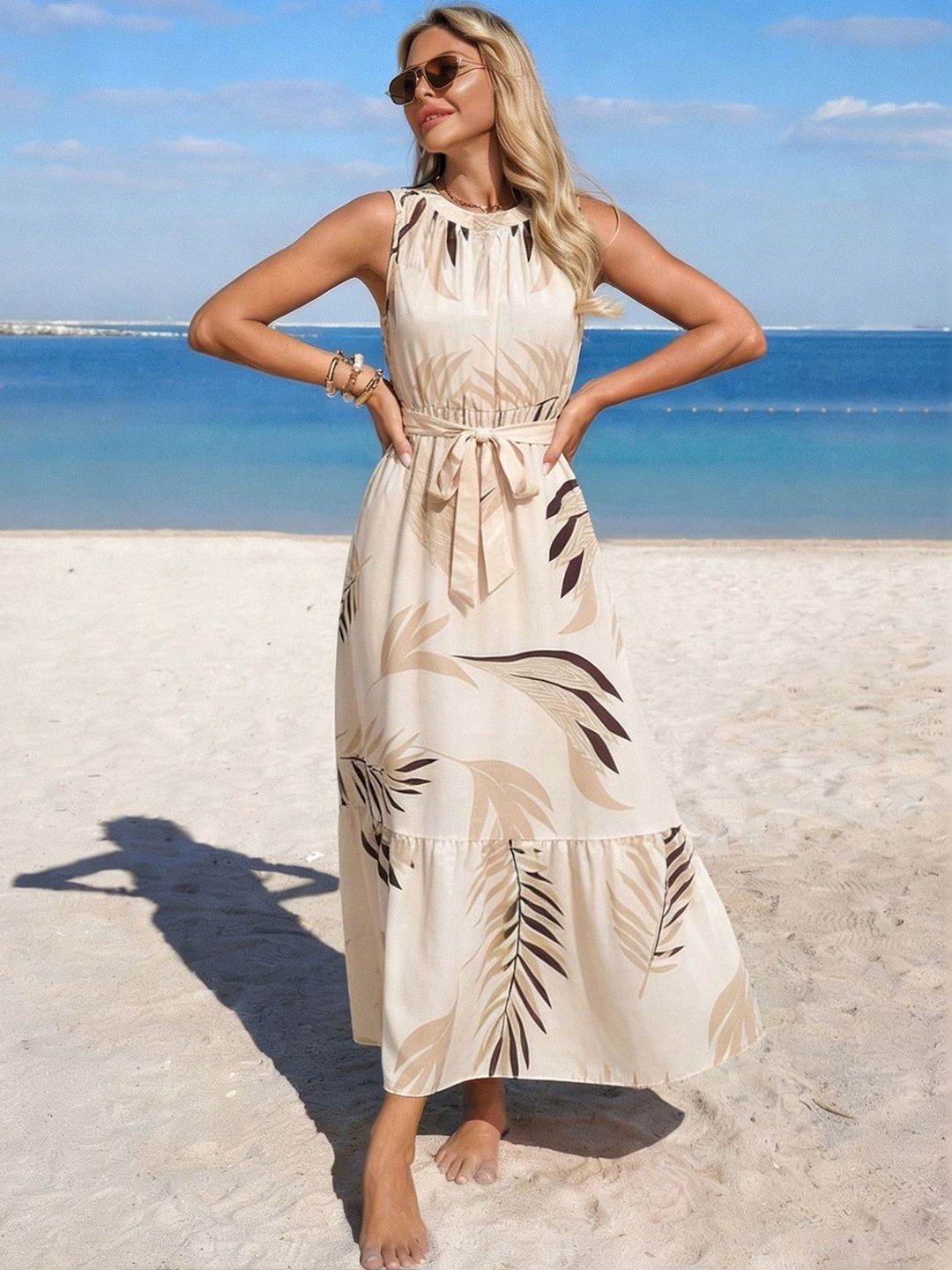 StyleCast x Revolte Print Maxi Dress