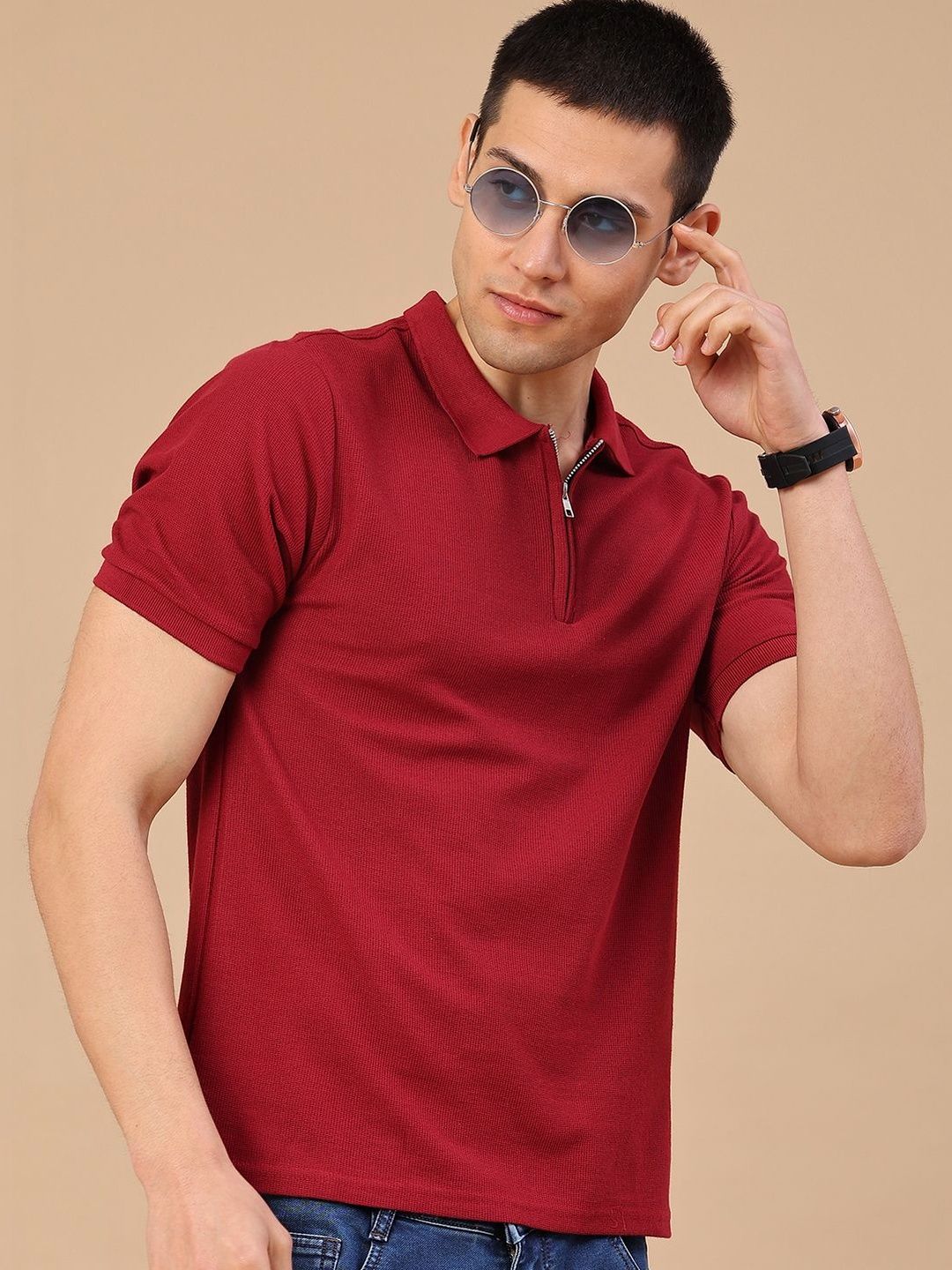 V-Mart Men Polo Collar T-shirt
