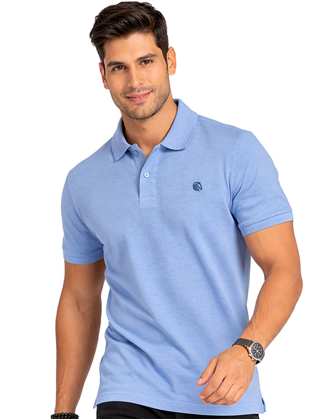 Mane & Mini Men Polo Collar Bio Finish T-shirt